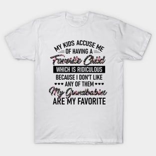 Grandbabies Are My Favorite Funny Grandma Mother's Day T-Shirt